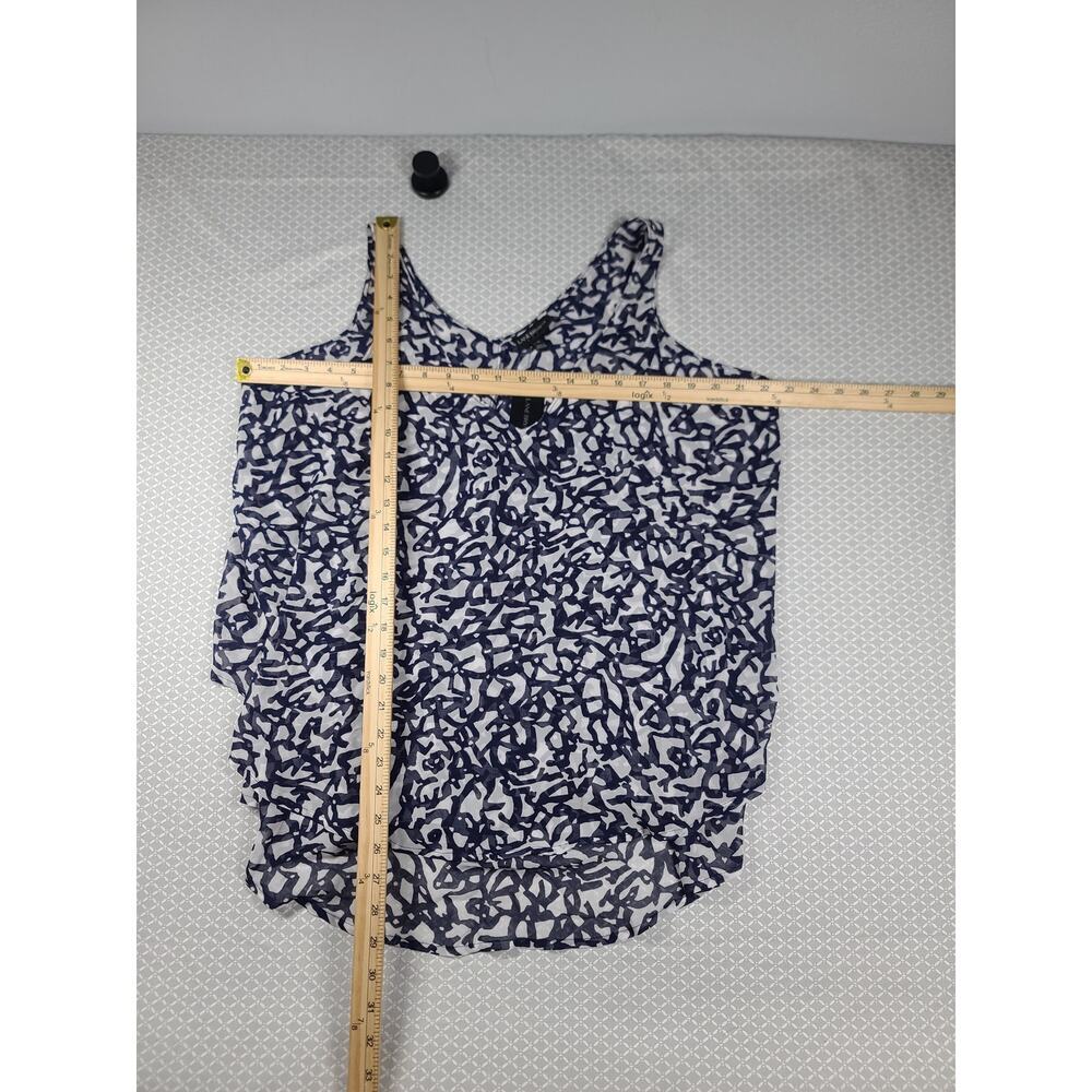 Vacay Ready Tiered Sheer Lane Bryant SZ 14 blue white tank Nautical Vibes Beachy - Picture 4 of 5
